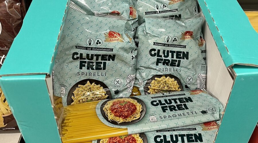 Gluten-free pasta from Netto