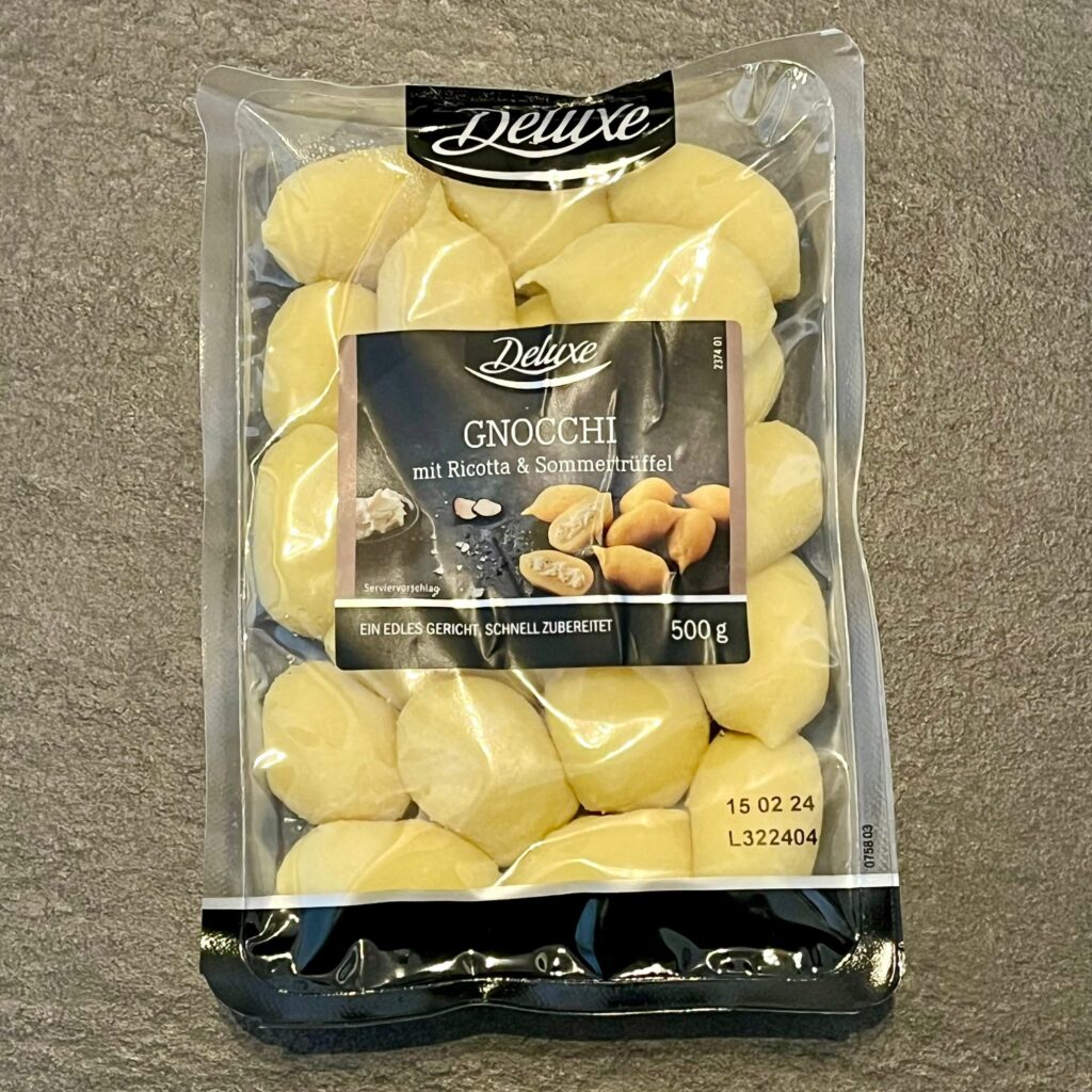 Glutenfreie Gnocci der Lidl Eigenmarke Deluxe