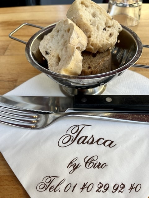 Tascas Brot ist glutenfrei und in Paris eins der Besten.