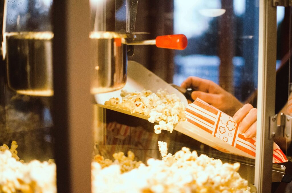 Popcorn ist von Naturaus glutenfrei und ein Besuch im Kino ein ideales glutenfreies Geschenk.