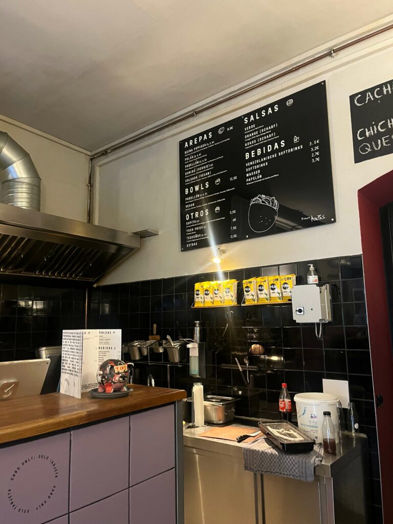 Glutenfreie Arepas und in Berlin bei Ruben's Arepas in FHain, mit glutenfreier Küche.