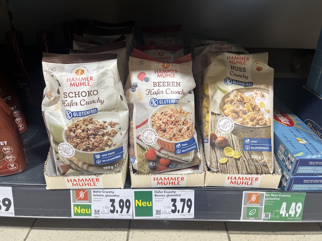 Glutenfrei bei Kaufland: Müsli von Hammermühle